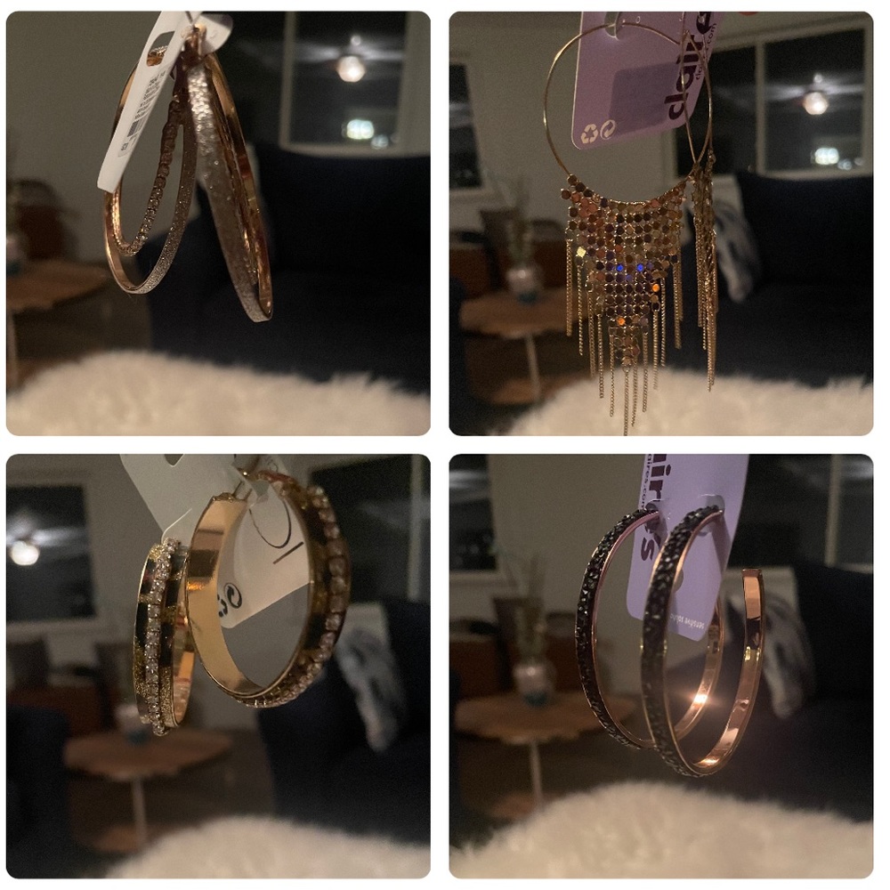 Gold earrings